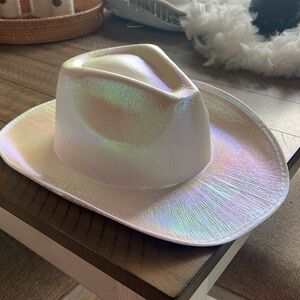 White Holographic Cowgirl Hay
